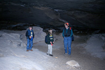 Derek, Stephanie, and Susan at Hazard Cave