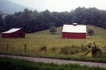 Red barn in Green Cove